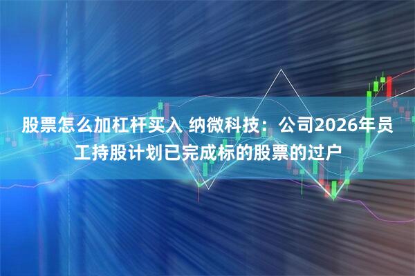 股票怎么加杠杆买入 纳微科技：公司2026年员工持股计划已完成标的股票的过户